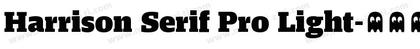 Harrison Serif Pro Light字体转换